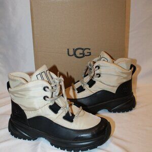 UGG Black and Cream Winter Boots